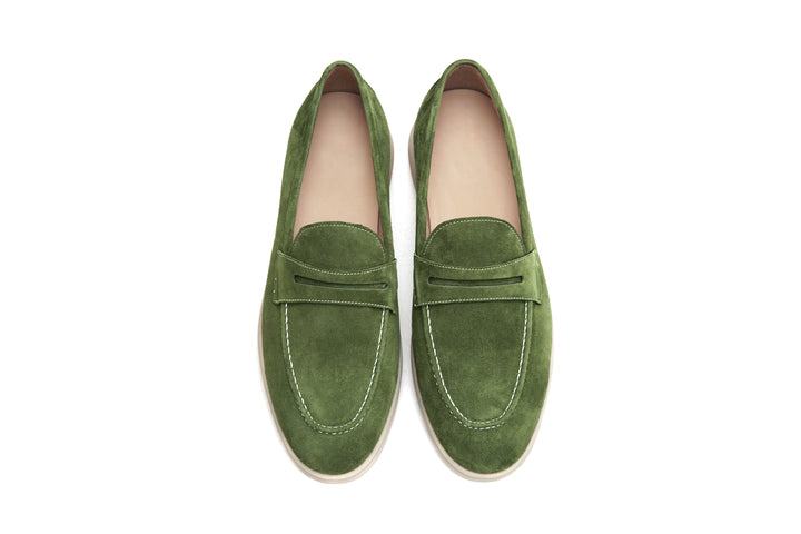Olive Grove Penny Loafers