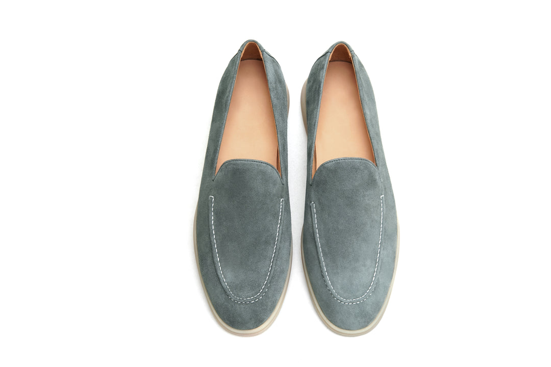 Sage Grey Suede Loafer