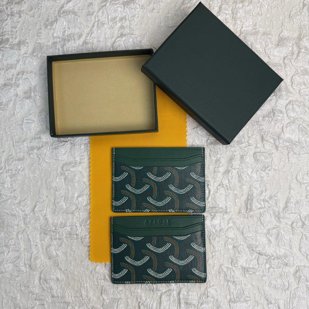 Afloir Slim Card Holder – Forest Green