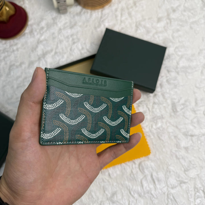 Afloir Slim Card Holder – Forest Green