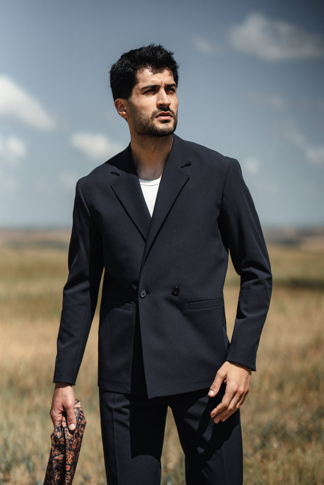 Special Design Comfortable Suit - NAVY BLUE
