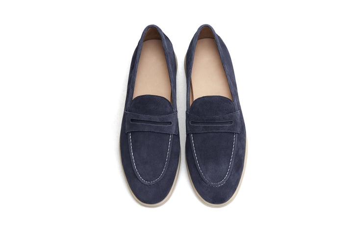Midnight Navy Penny Loafers