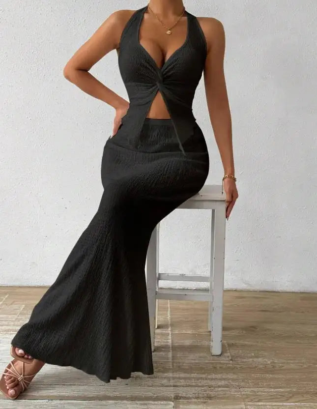 Long Dress Set - Two Piece