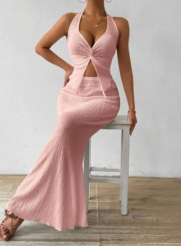 Long Dress Set - Two Piece