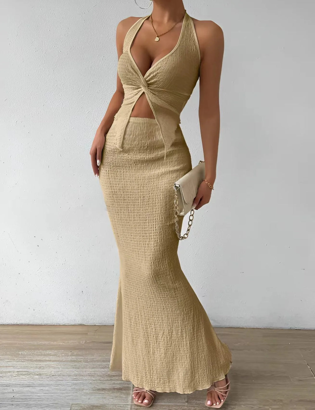Long Dress Set - Two Piece