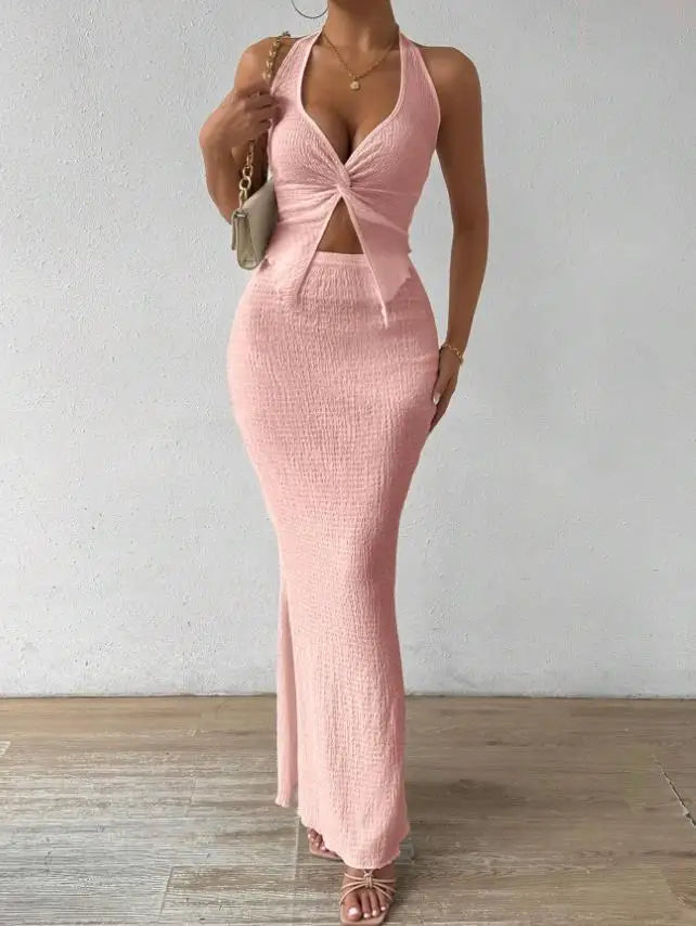 Long Dress Set - Two Piece