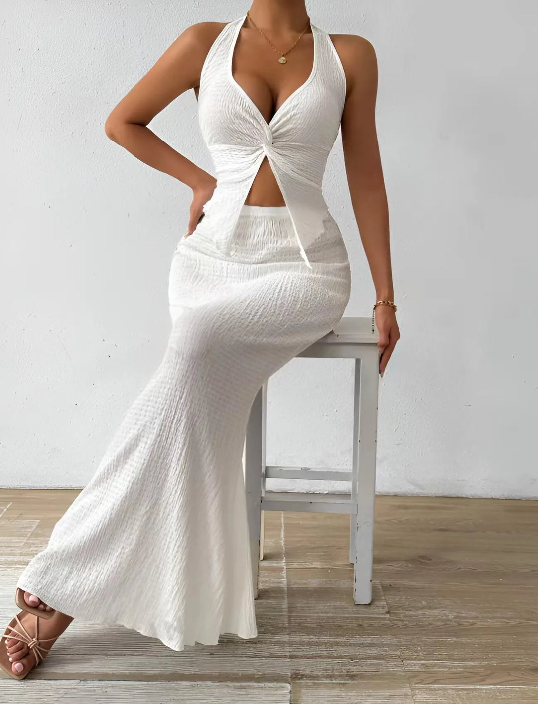 Long Dress Set - Two Piece