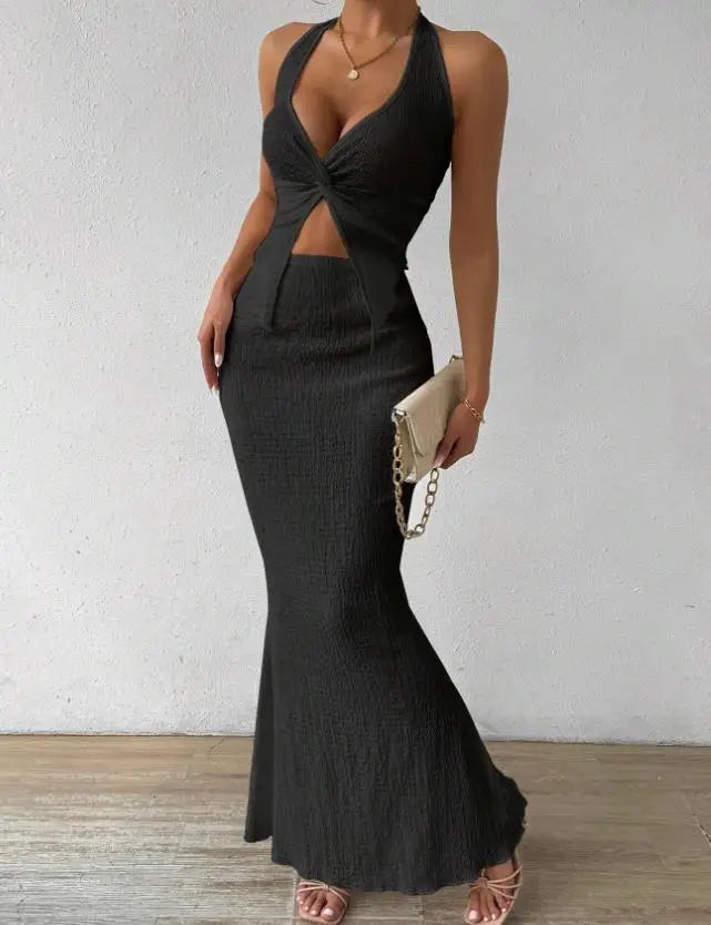 Long Dress Set - Two Piece