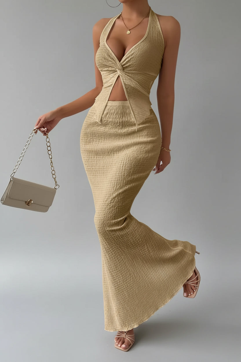 Long Dress Set - Two Piece