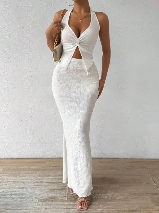 Long Dress Set - Two Piece