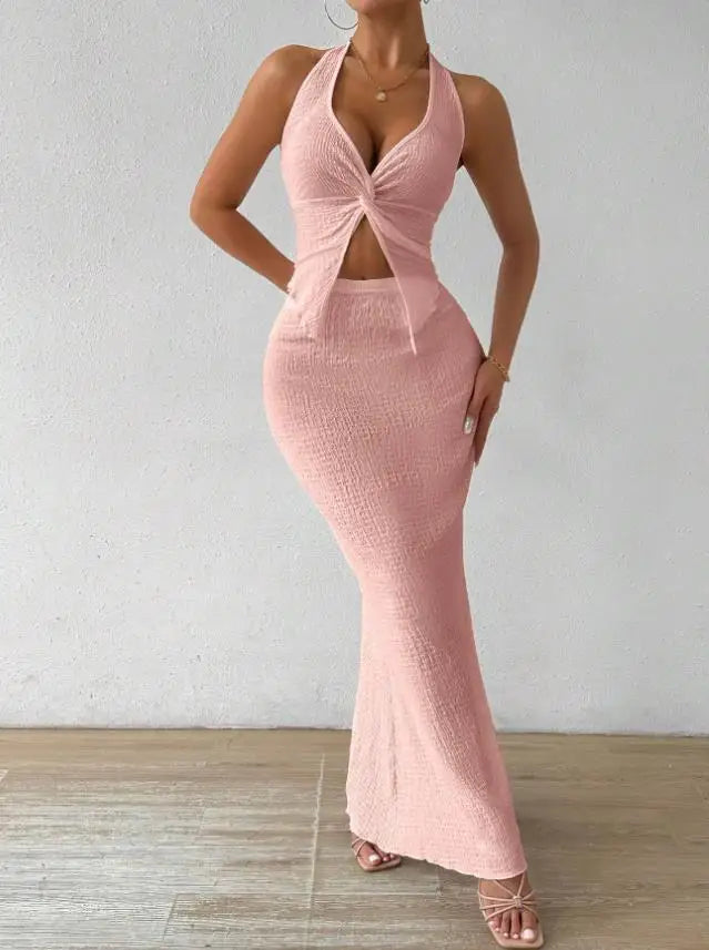 Long Dress Set - Two Piece