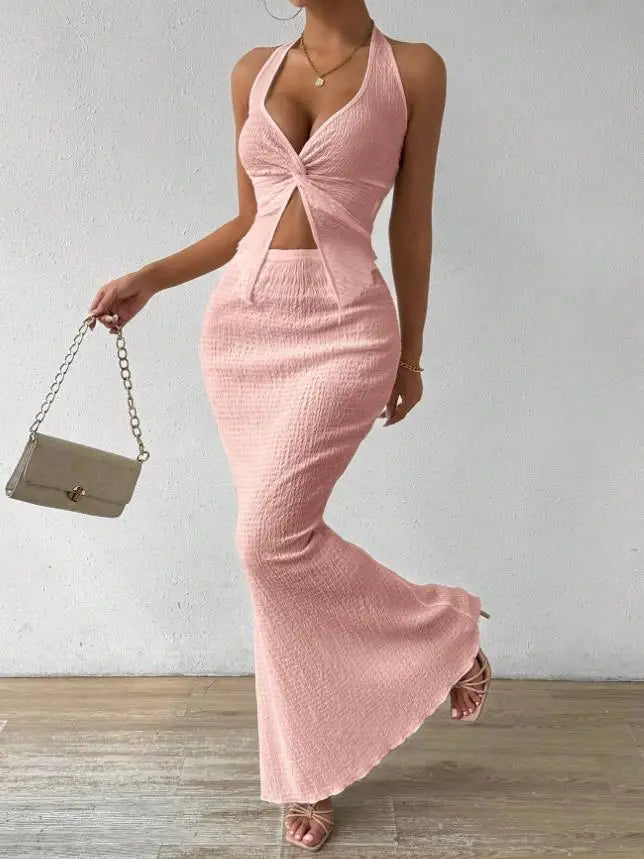Long Dress Set - Two Piece