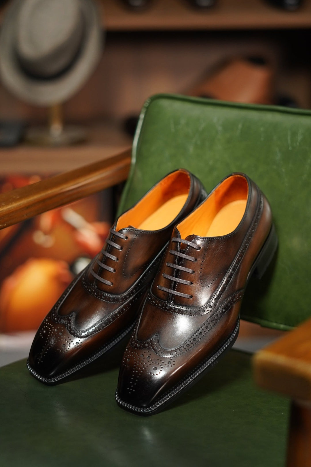 Handmade Wingtip Oxford Shoes