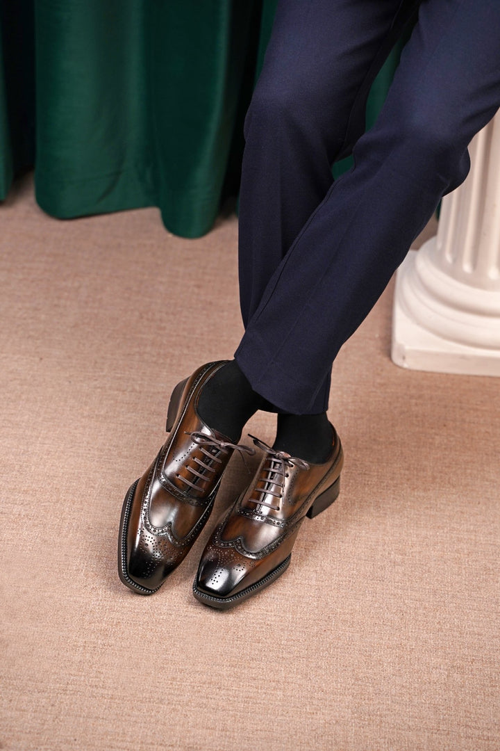 Handmade Wingtip Oxford Shoes