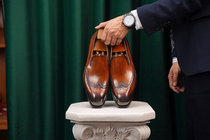 Luxury Wingtip Brogue Loafers