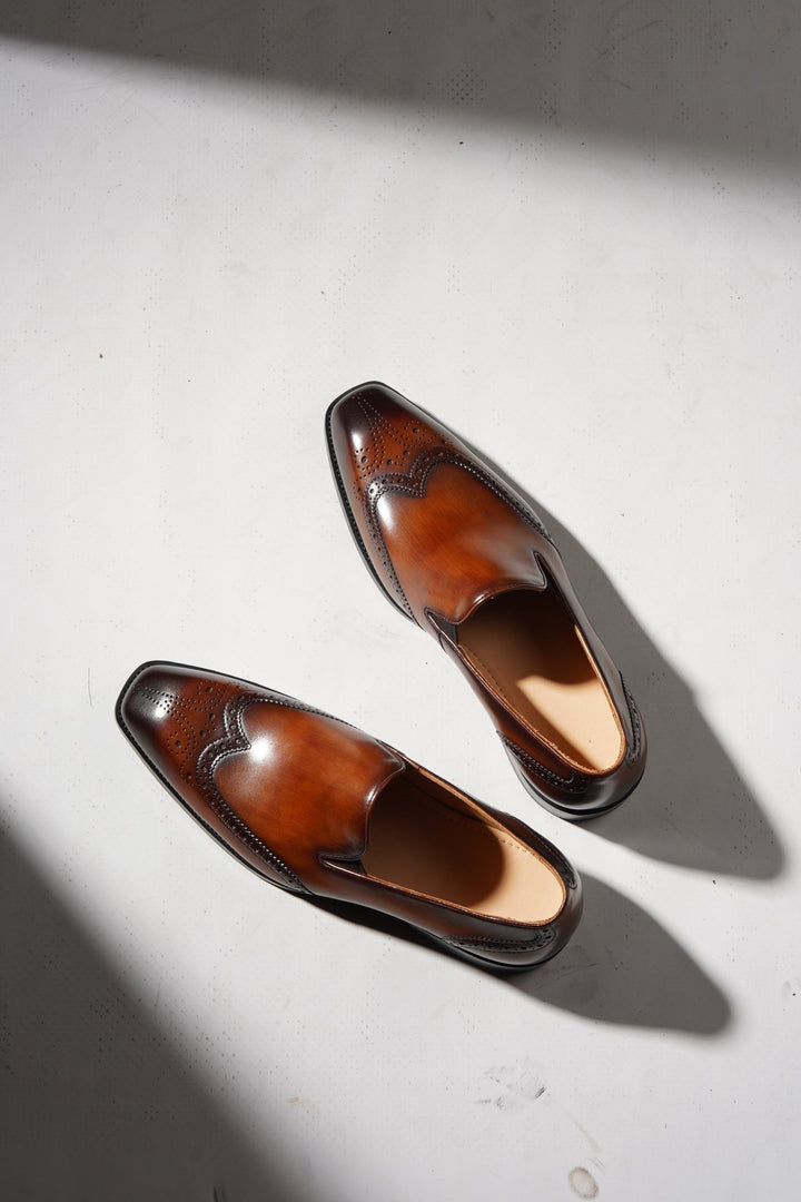 Luxury Wingtip Brogue Loafers