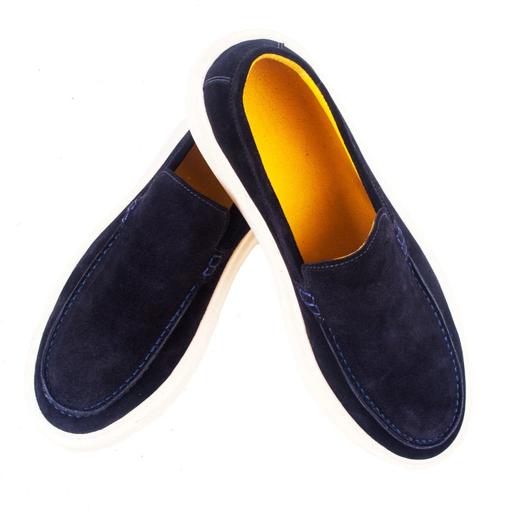Blue Suede Loafers