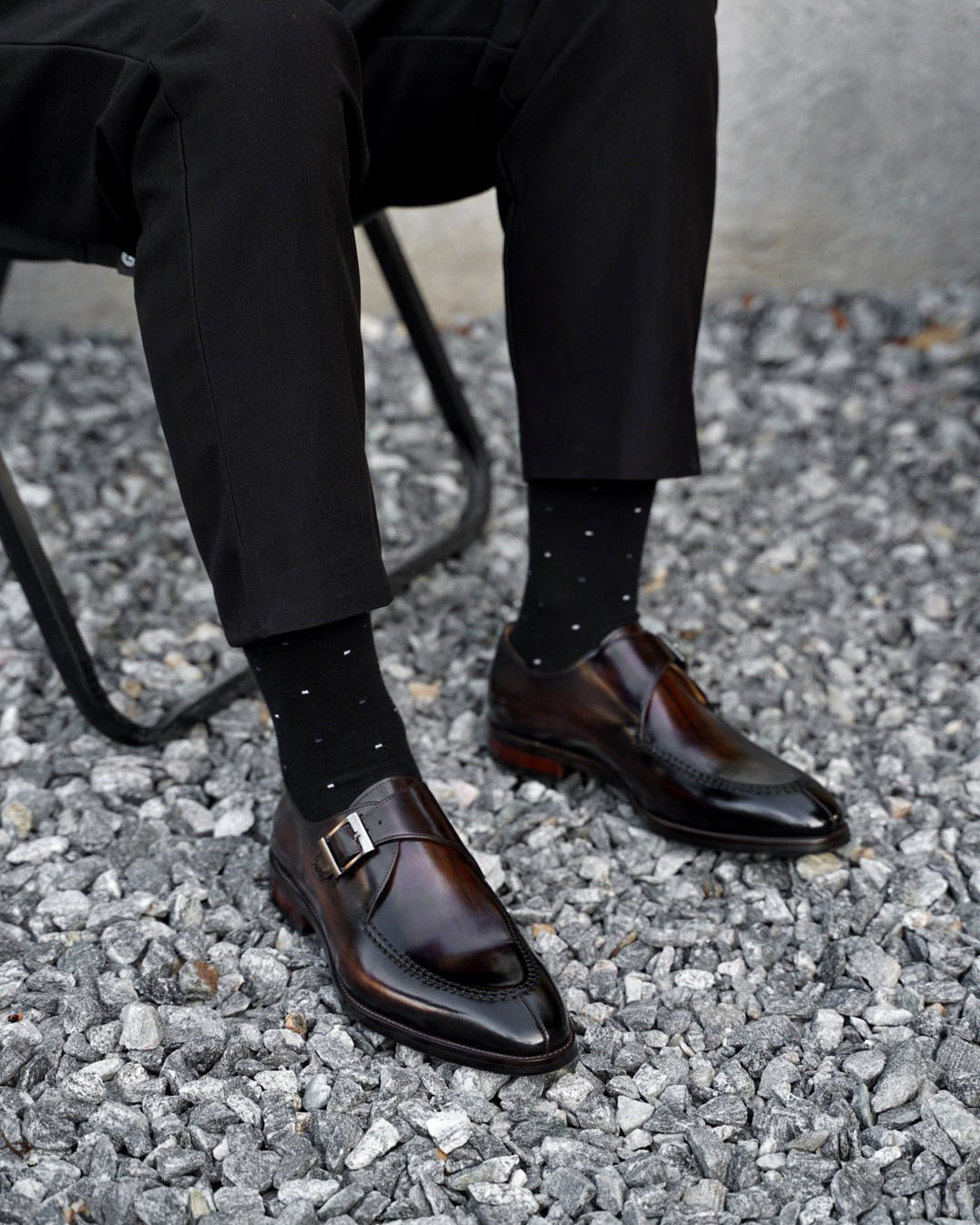 Handmade Monkstrap Moc Toe Shoes | Premium Italian Leather – Afloir