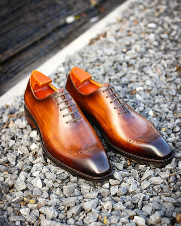 Girotti Custom Leather Oxford Wingtips Shoes Mens EU39 Suede Caramel NWOT‎ $339 Men main image 2