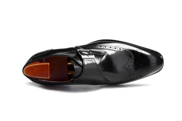 Duca shoes monk strap wingtip slip on Italian Wingtip Monkstrap Dress Shoes | Handmade Italian Leather  main image 4