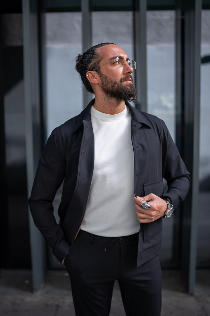 SPORTS COAT PANTS SET - BLACK