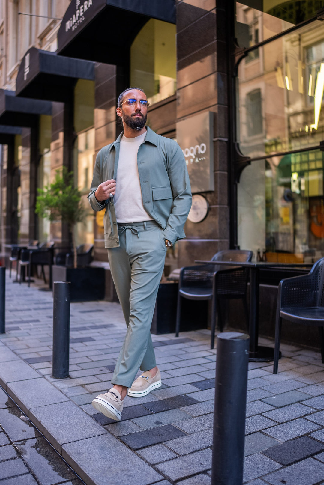 SPORTS COAT PANTS SET - KHAKI