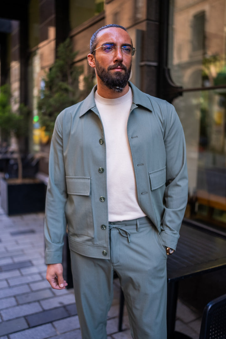 SPORTS COAT PANTS SET - KHAKI