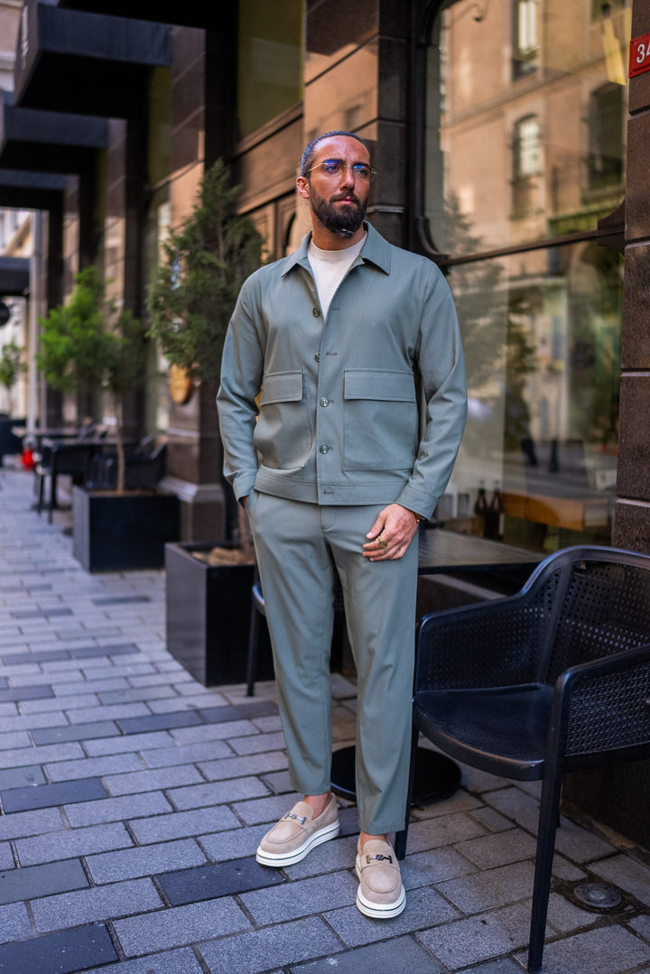 SPORTS COAT PANTS SET - KHAKI