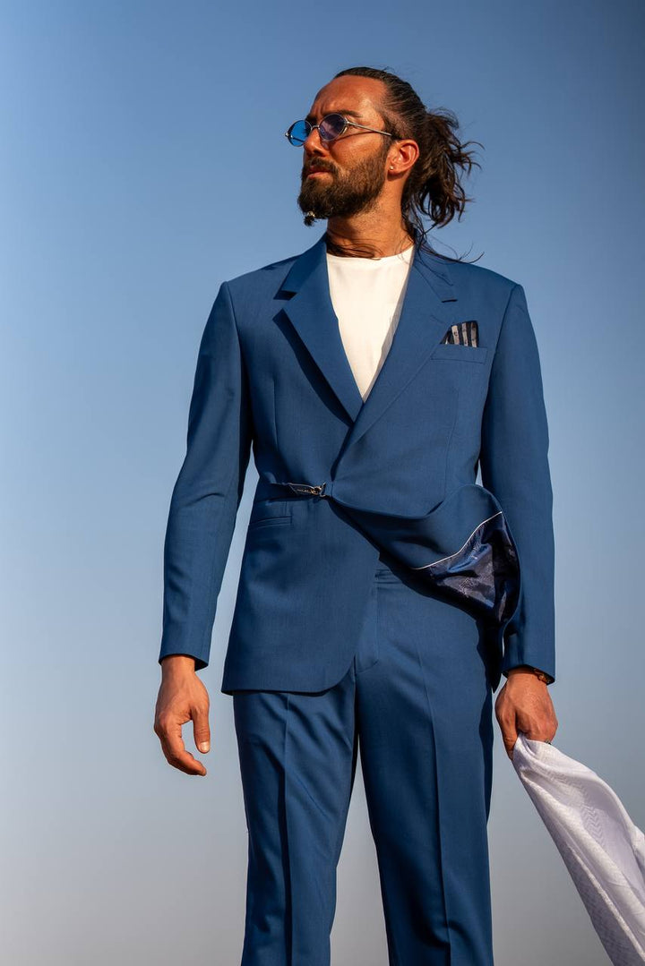 The Casual Luxe Set – Navy Blue