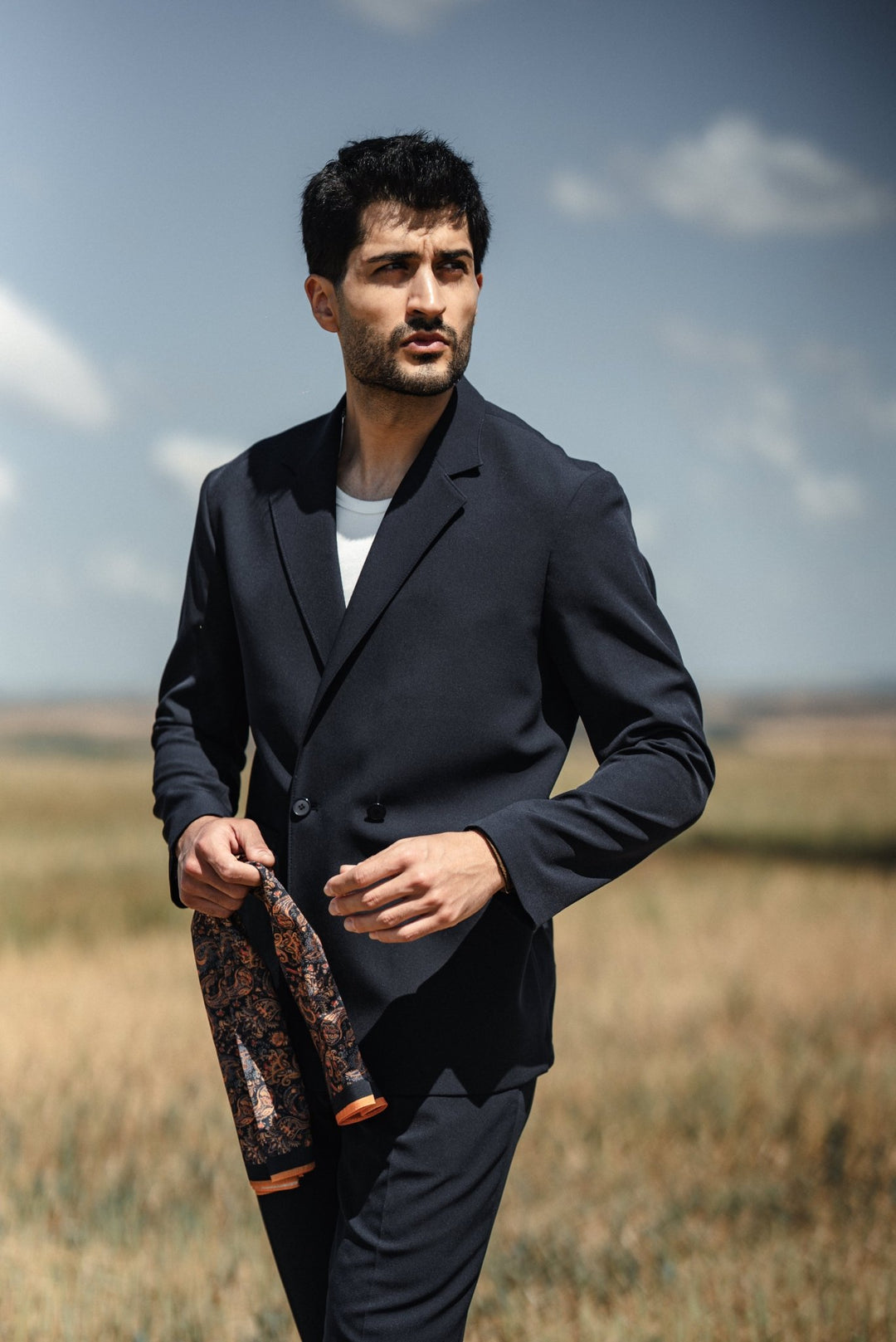 Special Design Comfortable Suit - NAVY BLUE