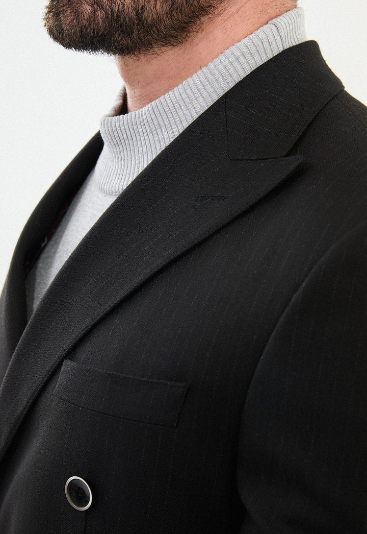 Special Design Slim Fit Suit Black