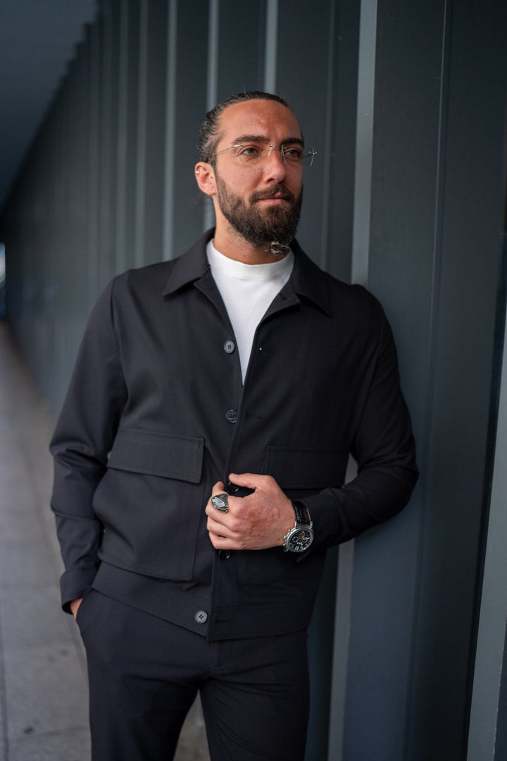 SPORTS COAT PANTS SET - BLACK