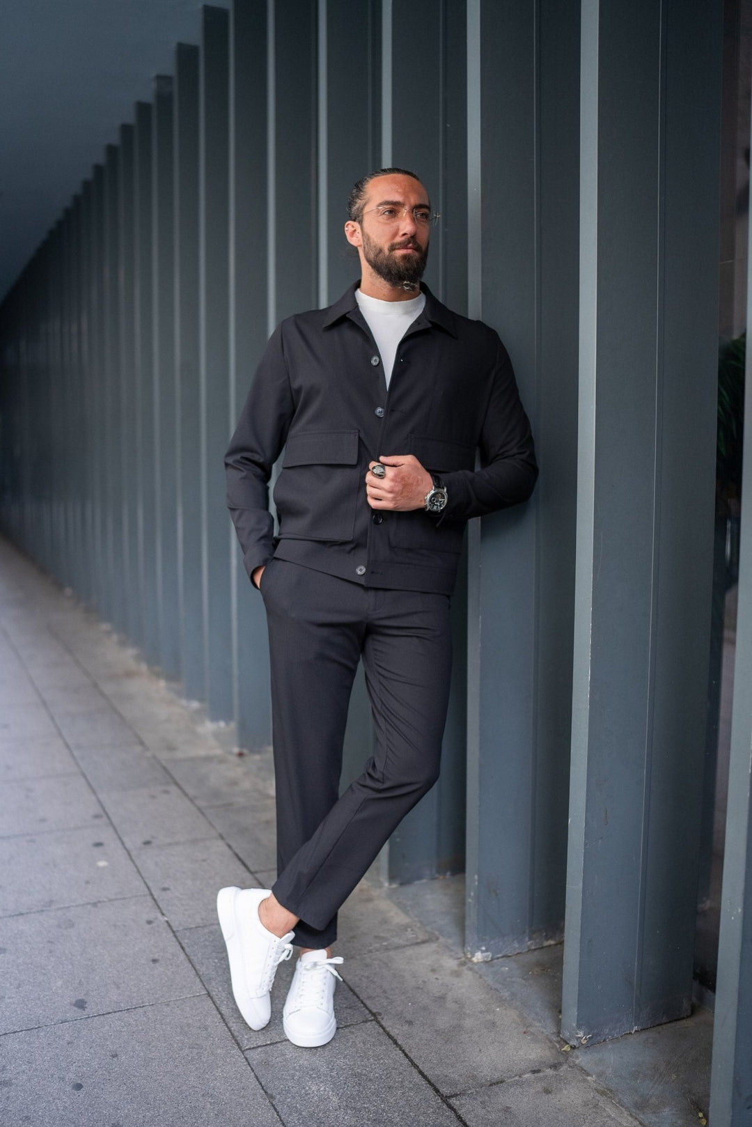 SPORTS COAT PANTS SET - BLACK