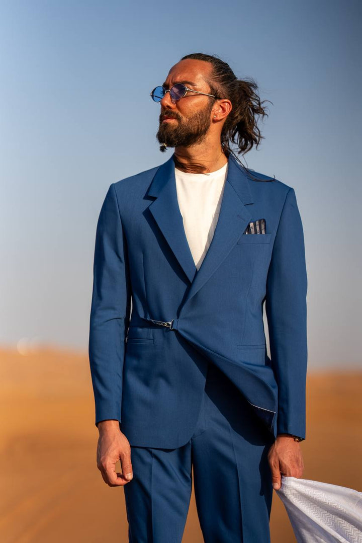 The Casual Luxe Set – Navy Blue