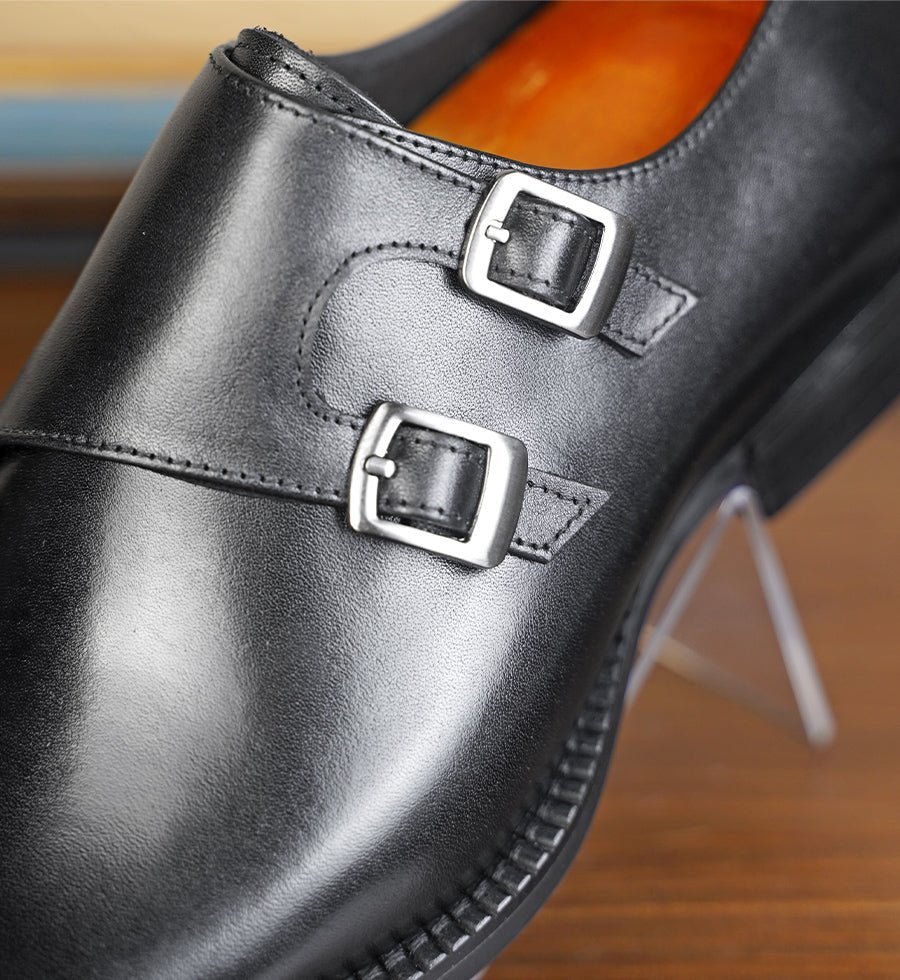 The Double Monkstrap - Black
