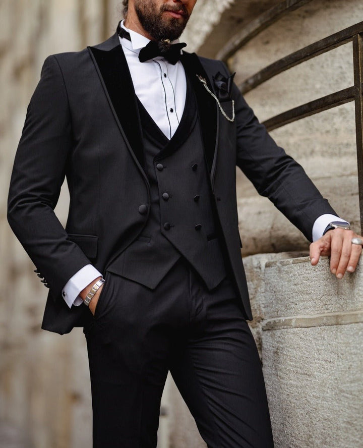 The Imperial Velvet Tux – Black