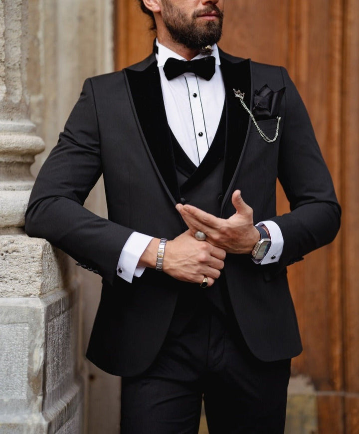 The Imperial Velvet Tux – Black