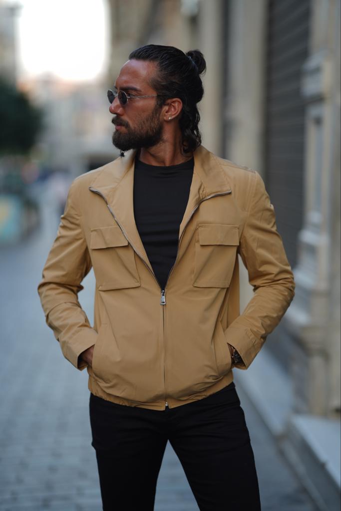 Bag Pocket Seasonal Coat - Beige