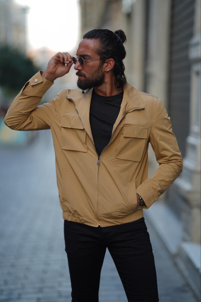 Bag Pocket Seasonal Coat - Beige