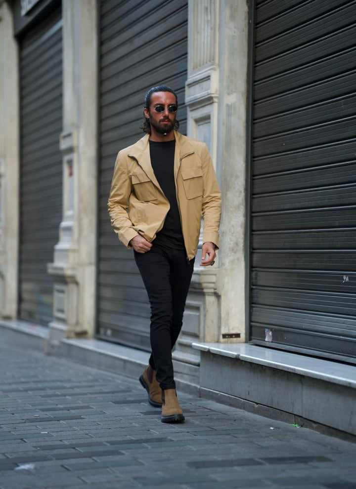 Bag Pocket Seasonal Coat - Beige