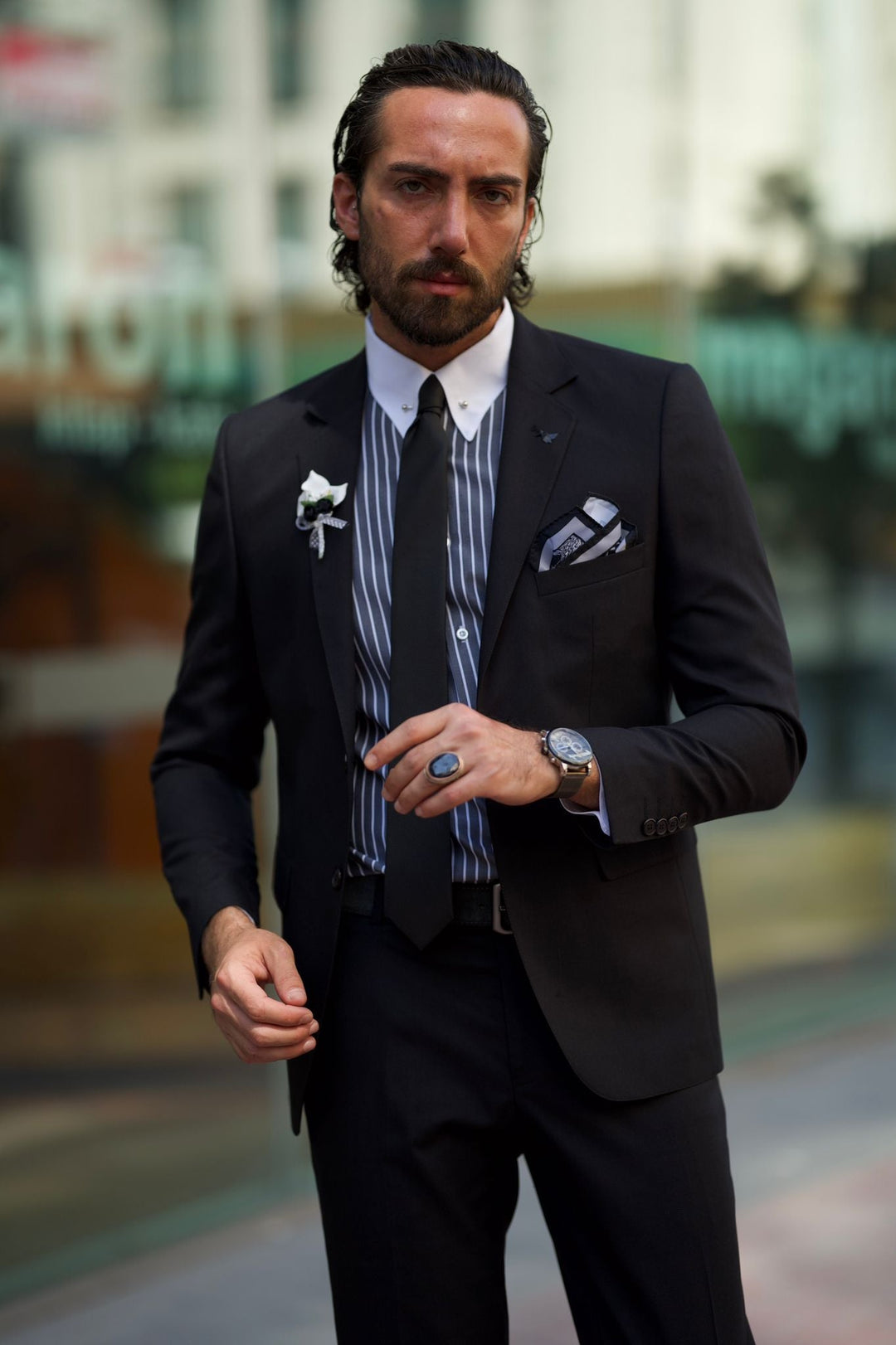 The Mono Slim Suit – Black