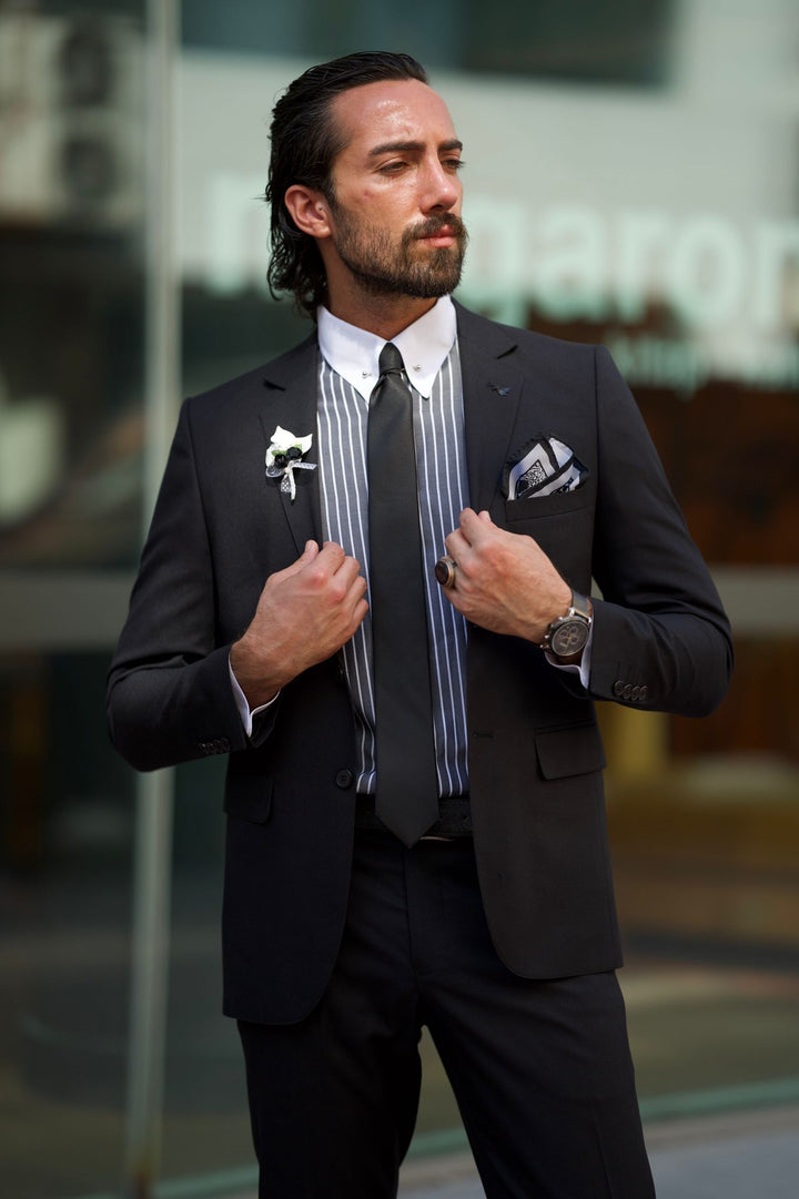 The Mono Slim Suit – Black